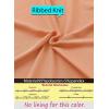 imageVFSHOW Womens Sexy Formal Ruched Fitted High Slit Bodycon Maxi Dress Spaghetti Strap Sweetheart Cocktail Prom Evening GownLight Orange Knit