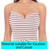 imageVFSHOW Womens Sexy Formal Ruched Fitted High Slit Bodycon Maxi Dress Spaghetti Strap Sweetheart Cocktail Prom Evening GownPink Stripes Knit