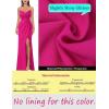 imageVFSHOW Womens Sexy Formal Ruched Fitted High Slit Bodycon Maxi Dress Spaghetti Strap Sweetheart Cocktail Prom Evening GownSparkly Hot Pinkb
