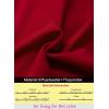 imageVFSHOW Womens V Halter Neck Celebrity Ruffle High Split Formal Evening Gown Wedding Prom Maxi DressSolid Red