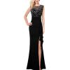 Black and Embroidery Mesh