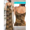 imageVFSHOW Womens Sexy Formal Ruched Fitted High Slit Bodycon Maxi Dress Spaghetti Strap Sweetheart Cocktail Prom Evening GownBlack and Gold