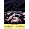 imageVFSHOW Womens Sexy Formal Ruched Fitted High Slit Bodycon Maxi Dress Spaghetti Strap Sweetheart Cocktail Prom Evening GownNavy Blue and Floral Print