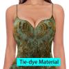 imageVFSHOW Womens Sexy Formal Ruched Fitted High Slit Bodycon Maxi Dress Spaghetti Strap Sweetheart Cocktail Prom Evening GownGreen and Velvet Floral