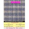 imageVFSHOW Womens 2024 Business Work Office Collar V Neck Bow Belted Pockets Buttons Slim Vintage Fit and Flare A Line DressBlue Tweed