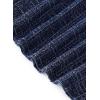 imageVFSHOW Womens Front Zipper Crisscross Waist Slim Wear to Work Business Office Fit and Flare ALine DressDark Blue Tweed