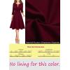imageVFSHOW Womens Front Zipper Crisscross Waist Slim Wear to Work Business Office Fit and Flare ALine DressDark Red