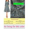 imageVFSHOW Womens Front Zipper Crisscross Waist Slim Wear to Work Business Office Fit and Flare ALine DressTeal Green Tweed