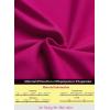 imageVFSHOW Womens Work Business Dresses Collared Notch Neck Office Buttons Peplum Slimming Sheath Pencil DressHot Pink