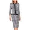 Blue Plaid Tweed