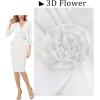 imageVFSHOW Womens 2024 Business Church Vintage Work Office Faux Wrap V Neck Slim Bodycon Pencil DressOffwhite