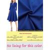 imageVFSHOW Womens 2024 Business Work Office 34 Sleeve Pockets Belted Buttons Elegant Fit and Flare ALine DressRoyal Blue