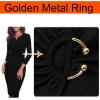 imageVFSHOW Womens Elegant Notch Neck Ruched Cocktail Party Work Office Business Church Bodycon Sheath DressBlack
