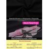 imageVFSHOW Womens Elegant Pockets Belted Work Business Office Casual Party Pleated ALine Midi DressBlackblack Mesh Pink Floral Print