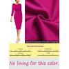 imageVFSHOW Womens Elegant Ruched Pleated Work Business Office Cocktail Party Bodycon Pencil Sheath DressHot Pink