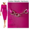 imageVFSHOW Womens Elegant Ruched Pleated Work Business Office Cocktail Party Bodycon Pencil Sheath DressHot Pink