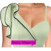 imageVFSHOW Womens Formal Prom Elegant Ruffle One Shoulder Beaded Strap Ruched Slit Maxi Dress Wedding Evening Long GownSparkly Sage Green B