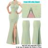 imageVFSHOW Womens Formal Sexy Halter High Slit Prom Wedding Guest Maxi Dress 2023 Illusion Sweetheart Neckline Evening Long GownLight Green With Golden Stitching