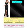 imageVFSHOW Womens Sweetheart V Neck Twist Front Backless Ruched Ruffle Slit Formal Evening Gown Maxi Long DressSparkly Black