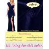 imageVFSHOW womens ModernDark Blue Velvet