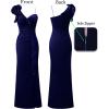 imageVFSHOW womens ModernDark Blue Velvet