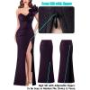 imageVFSHOW womens Vfshow Womens Formal Prom Maxi DressesBlack With Purple Metallic Stitching