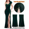 imageVFSHOW womens Vfshow Womens Formal Prom Maxi DressesEmerald Green Velvet