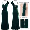 imageVFSHOW womens Vfshow Womens Formal Prom Maxi DressesEmerald Green Velvet