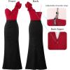 imageVFSHOW womens Vfshow Womens Formal Prom Maxi DressesSparkly Red and Black