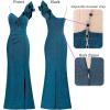 imageVFSHOW womens Vfshow Womens Formal Prom Maxi DressesSparkly Teal Blue