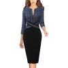 Dark Blue Tweed+black