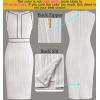 imageVFSHOW Womens 2025 Work Business Office Dresses Crew Neck Front Zipper Church Slimming Pencil Sheath DressOff Whiteblack Piping