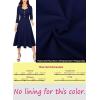 imageVFSHOW Womens Vintage Retro Square Neck Work Business Office Fit and Flare MidCalf ALine DressNavy Blue