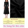 imageVFSHOW Womens 2024 Business Office Work Professional Elegant Slim Midi Aline Fit and Flare DressBlack