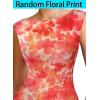 imageVFSHOW Womens 2025 Boat Neck Formal Bodycon Maxi Dress Sleeveless Slim Fitted Wedding Guest Long Cocktail Mermaid DressesOrange Floral Print