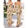 imageVFSHOW Womens 2025 Sexy Backless Formal Tube Bodycon Maxi Dress Strapless Side Slit Beach Wedding Guest Long Cocktail DressesBeige Jacquard Lace Floral