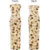 imageVFSHOW Womens 2025 Sexy Backless Formal Tube Bodycon Maxi Dress Strapless Side Slit Beach Wedding Guest Long Cocktail DressesBeige Jacquard Lace Floral