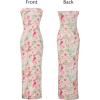 imageVFSHOW Womens 2025 Sexy Backless Formal Tube Bodycon Maxi Dress Strapless Side Slit Beach Wedding Guest Long Cocktail DressesPink Floral Print