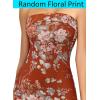 imageVFSHOW Womens 2025 Sexy Backless Formal Tube Bodycon Maxi Dress Strapless Side Slit Beach Wedding Guest Long Cocktail DressesRust Red Floral Print