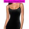 imageVFSHOW Womens 2025 Spaghetti Strap Cocktail Bodycon Maxi Dress Sexy Backless Scoop Neck Wedding Guest Formal Long DressesBlack Velvet