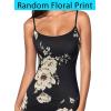 imageVFSHOW Womens 2025 Spaghetti Strap Cocktail Bodycon Maxi Dress Sexy Backless Scoop Neck Wedding Guest Formal Long DressesBlack With Beige Floral Print