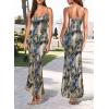 imageVFSHOW Womens 2025 Spaghetti Strap Cocktail Bodycon Maxi Dress Sexy Backless Scoop Neck Wedding Guest Formal Long DressesBlue Abstract Print