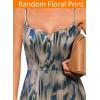 imageVFSHOW Womens 2025 Spaghetti Strap Cocktail Bodycon Midi Dress Sexy Backless Sweetheart Neck Wedding Guest MidCalf DressesBlue Abstract Print