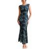 Blue and Black Leopard Print