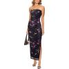 Black With Purple Abstract Print