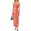 Orange Floral Print