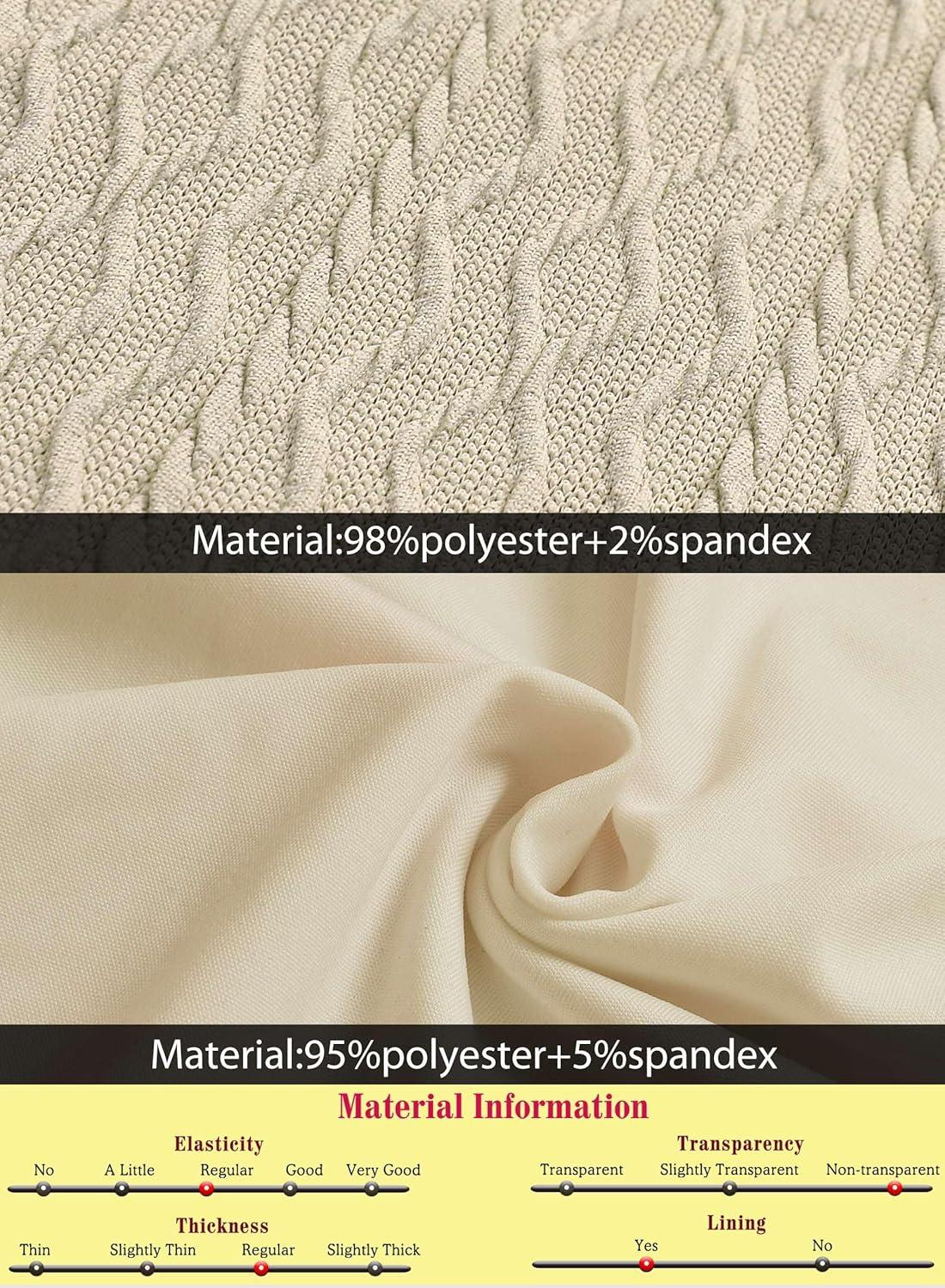 imageVFSHOW Womens Ruffle Bell Sleeves Business Casual Cocktail Party Wedding Guest Bodycon Pencil Sheath DressBeige Knit