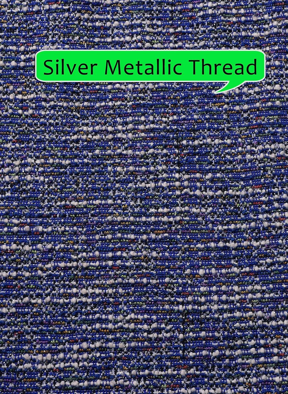 imageVFSHOW Womens Button Crew Neck Wear to Work Office Business Casual Church Party Slimming Fitted Bodycon Pencil Sheath DressBlue Tweed