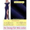 imageVFSHOW Womens Formal Prom Off Shoulder 3D Flowers Ruched Wedding Guest Maxi Dress 2025 Sexy High Slit Cocktail Evening GownSparkly Navy Blue