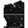 image:imageVFSHOW Womens Summer Casual Ruffle Crew Neck Midi Long Dress Sleeveless Wedding Guest Pocket Flowy A Line Tunic SundressBlack